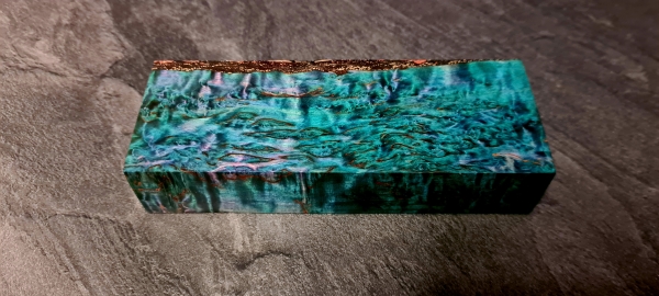 Stabilized curly birch blue (MBB3)